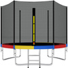 Siatka do trampoliny zewnętrzna z osłoną na sprężyny 244 cm 8FT multikolor