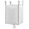 Worek Big bag na gruz z lejem 1000 kg wytrzymały 160x90x90 cm kontener z uchwytami biały