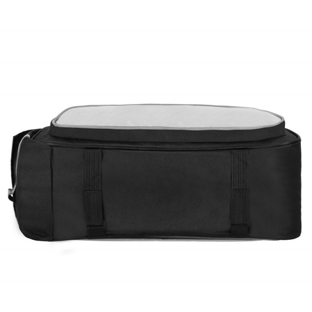 Torba rowerowa na bagażnik sakwa 14L szaro-czarna