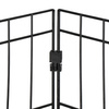 Kojec dla zwierząt metalowy wybieg dla szczeniaków klatka dla psa 155x76 cm czarna
