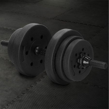 Hantle kompozytowe 20kg 2x10kg gryf zestaw