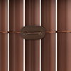 Osłona PVC maskująca 500x140 cm na balkon, taras, ogrodzenie zestaw profile, brązowe