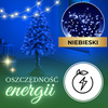 Lampki świąteczne 500 Led niebieski 34,5 m oświetlenie choinkowe