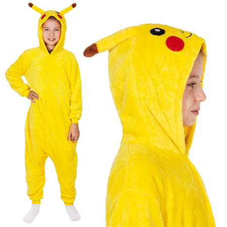 Piżama jednoczęściowa kigurumi dziecięcy kombinezon Pikachu rozmiar 130-140 cm
