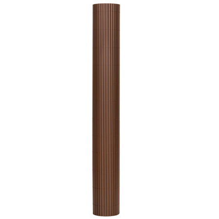 Osłona PVC maskująca 500x140 cm na balkon, taras, ogrodzenie zestaw profile, brązowe