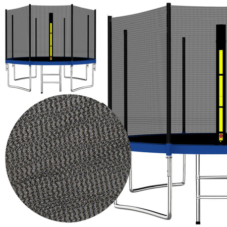 Siatka do trampoliny zewnętrzna z osłoną na sprężyny 427 cm 14 FT 8 słupków niebieska