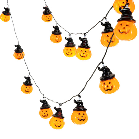 Girlanda na Halloween 20 LED dynie łańcuch świetlny 5 m na baterie IP44 świecąca dekoracja