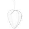 Bombka akrylowa 10cm serce plastikowe decoupage