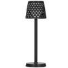 Lampa ogrodowa solarna LED 5w1 ażurowy kinkiet z 3 trybami świecenia czarny