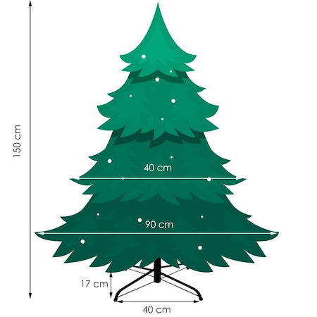 Choinka sztuczna premium 150 cm świerk naturalny